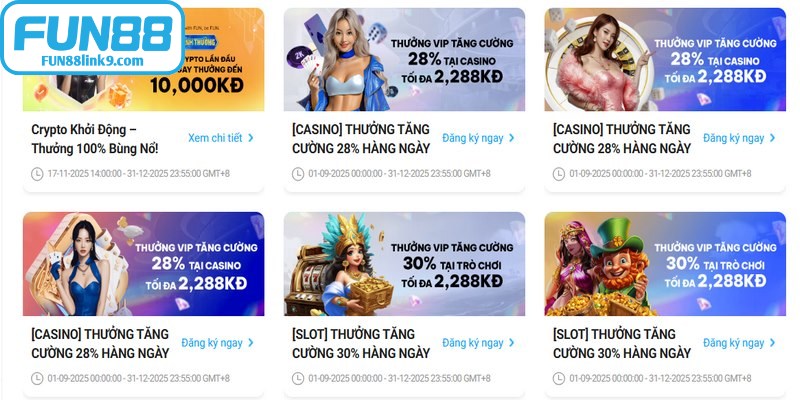 FUN88 là một nhà cái trực tuyến hoạt động mạnh mẽ tại khu vực châu Á